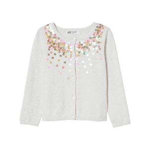 H&M girls 4-6Y sequin cardigan